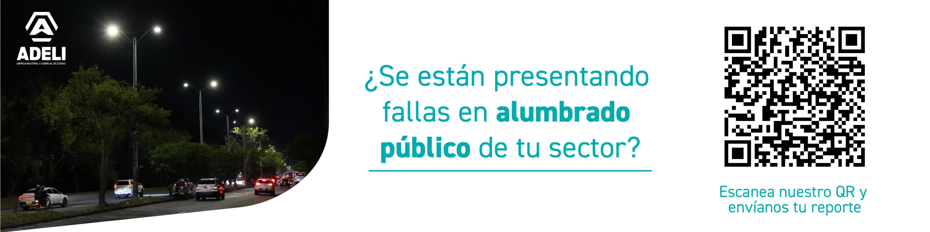 ¿Se está presentando fallas en el alumbrado público de tu sector? Repórtalas al 604 322 4728 